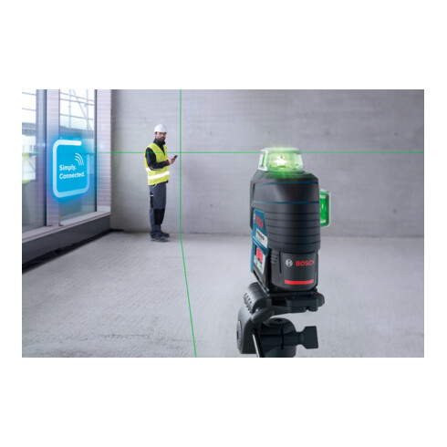 Bosch Linienlaser GLL 3-80 CG mit 1 x 2,0 Ah Li-Ion Akku Halterung BM 1 L-BOXX
