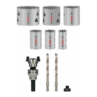 Bosch Lochsäge PRO Multi Material Q-Lock Halter-Set 10-tlg.