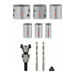 Bosch Lochsäge PRO Multi Material Q-Lock Halter-Set 10-tlg.