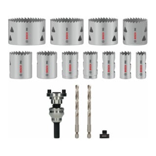 Bosch Lochsäge PRO Multi Material Q-Lock Halter-Set 15-tlg.