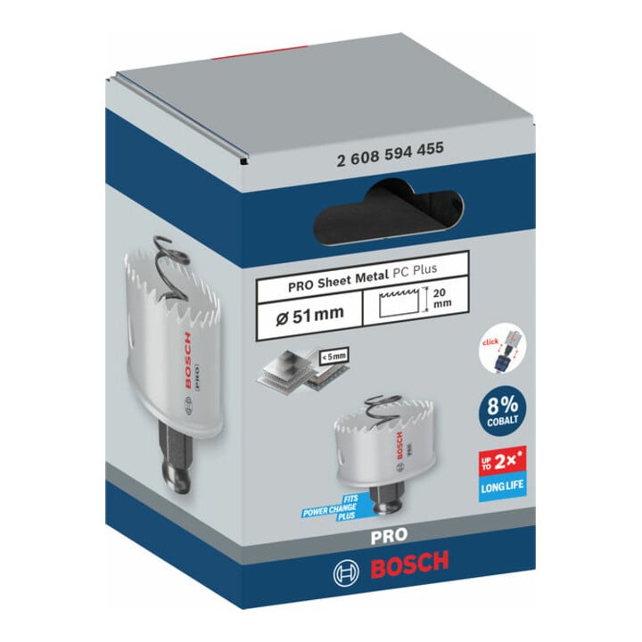 Bosch Lochsäge PRO Sheet Metal PC Plus 51mm