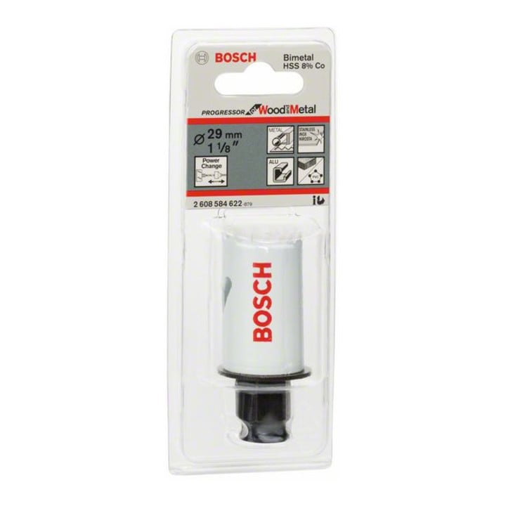 Bosch Lochsäge Progressor for Wood and Metal 29 mm 1 1/8"