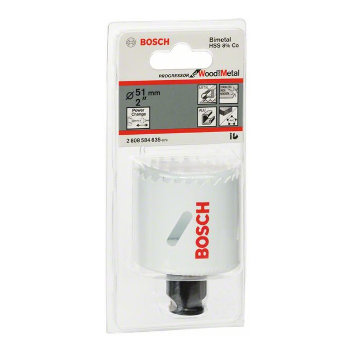 Bosch Lochsäge Progressor for Wood and Metal 51 mm 2"