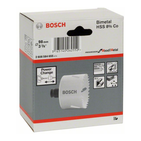 Bosch Lochsäge Progressor for Wood and Metal 98 mm 3 7/8"