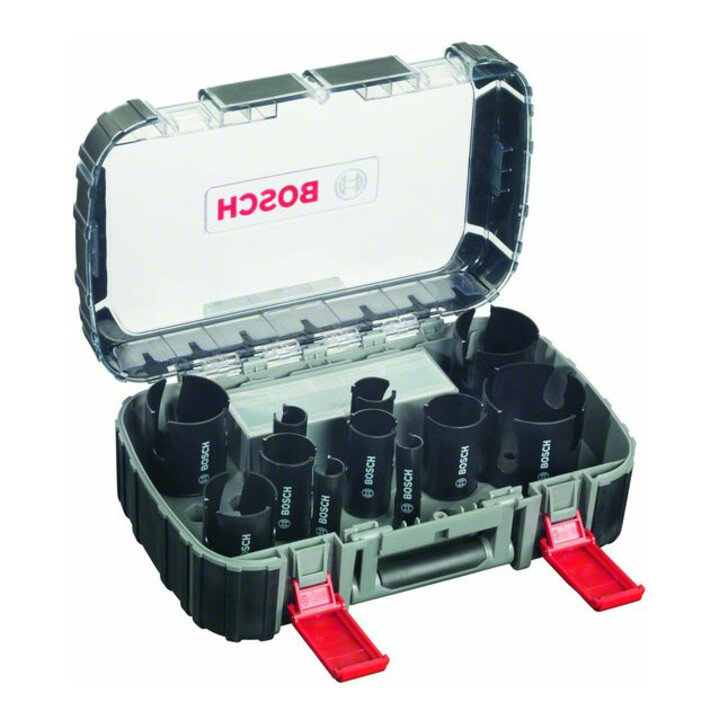 Bosch Lochsägen-Set Multi Construction Universal 15-teilig Durchmesser: 20 / 22 / 25 / 32 / 35 / 40 / 44 / 51 / 60 / 68 / 76mm