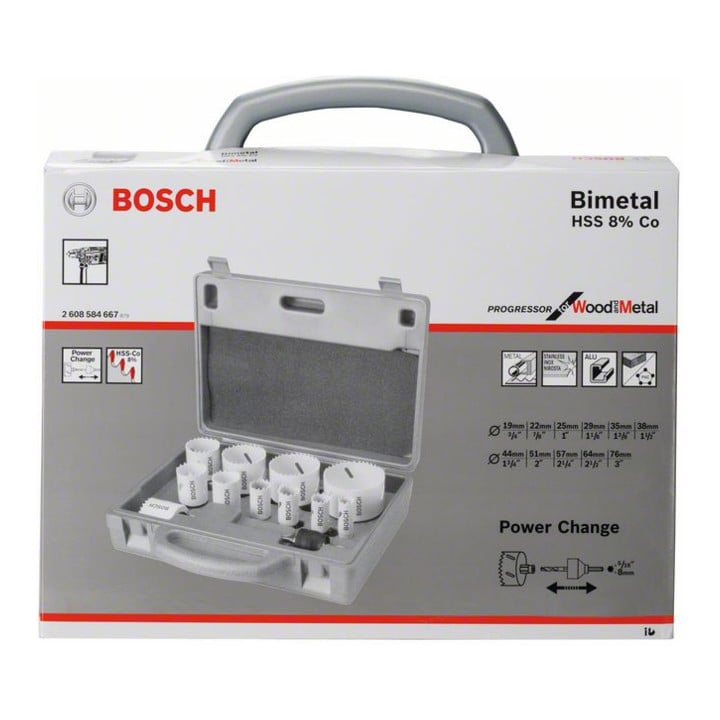 Bosch Lochsägen-Set Progressor 14-teilig 19 - 57 64 76 mm