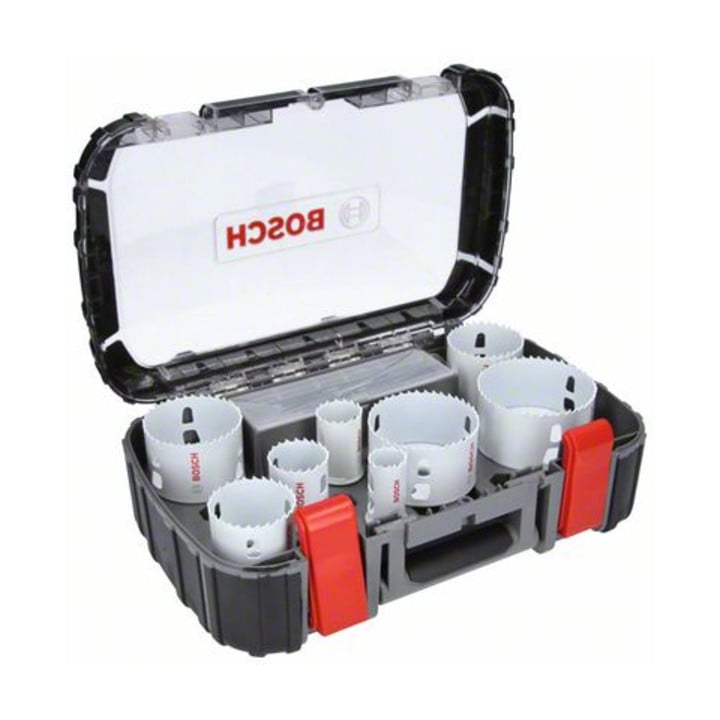 Bosch Lochsägen-Set Progressor for Wood and Metal 11-teiliges Elektrikerset 25-86 mm