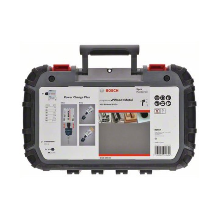 Bosch Lochsägen-Set Progressor for Wood and Metal 9-teiliges Elektrikerset 19-68 mm