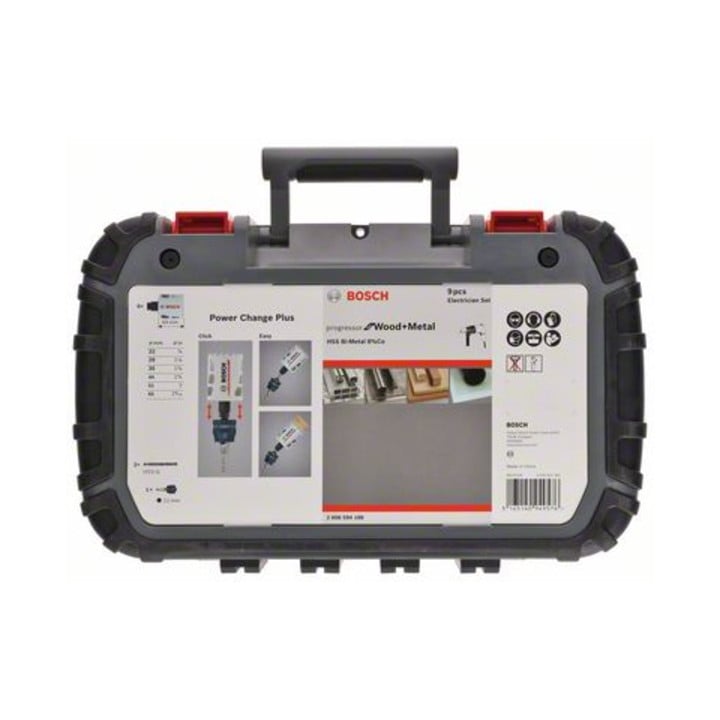 Bosch Lochsägen-Set Progressor for Wood and Metal 9-teiliges Elektrikerset 22-64 mm