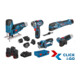 Bosch Lot de 5 outils 12V : GSR + GOP + GHO + GWS + GST + 3x GBA + GAL + XL-BOXX-1