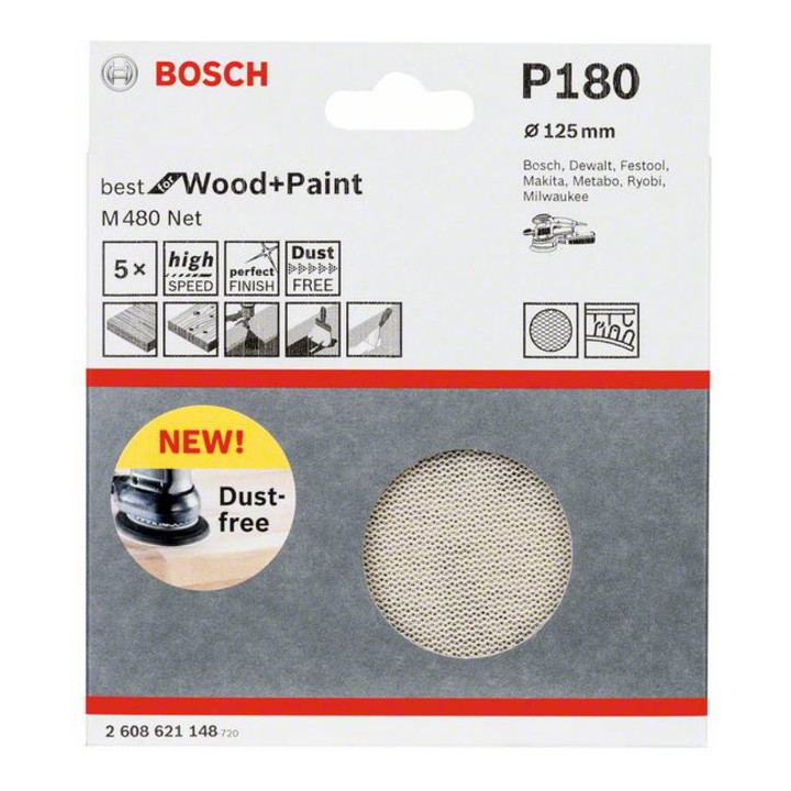 Bosch schuurnet M480 rond