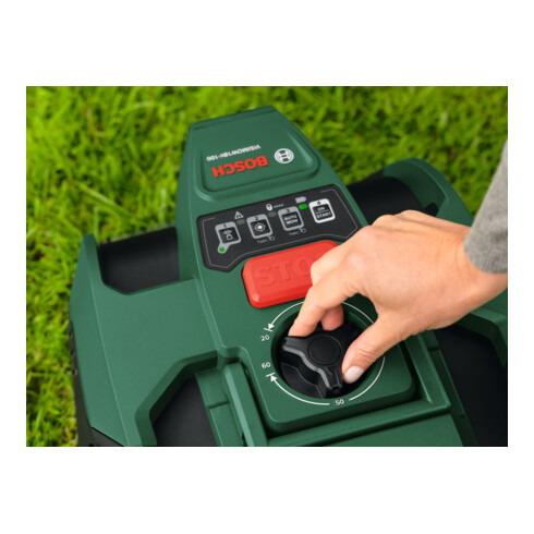 Bosch Maaibot VISIMOW18V-100, 1x accu PBA 18V 4.0Ah, 1x vervangmesjes
