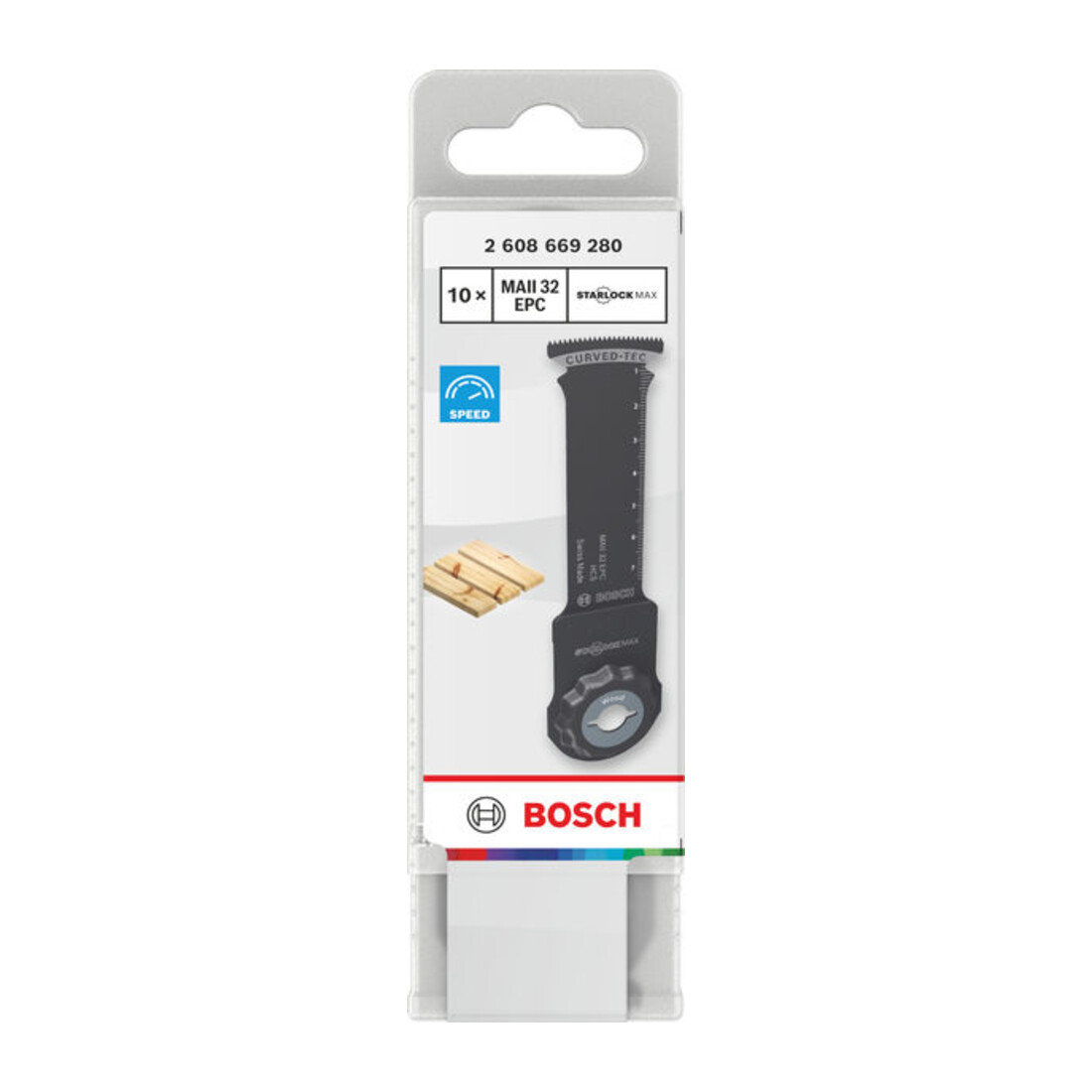 Bosch MAII 32 EPC Holz Tauchsägeblatt, Starlock, 32 x 80 mm, 10-tlg.