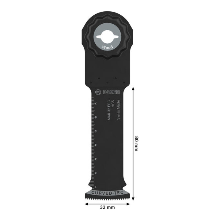 Bosch MAII 32 EPC Holz Tauchsägeblatt, Starlock, 32 x 80 mm, 10-tlg.