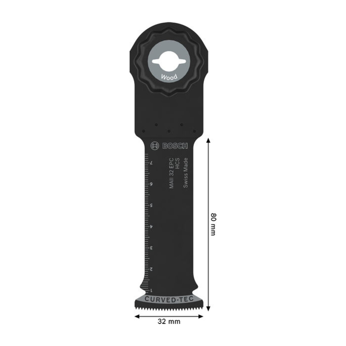 Bosch MAII 32 EPC Holz Tauchsägeblatt, Starlock, 32 x 80 mm