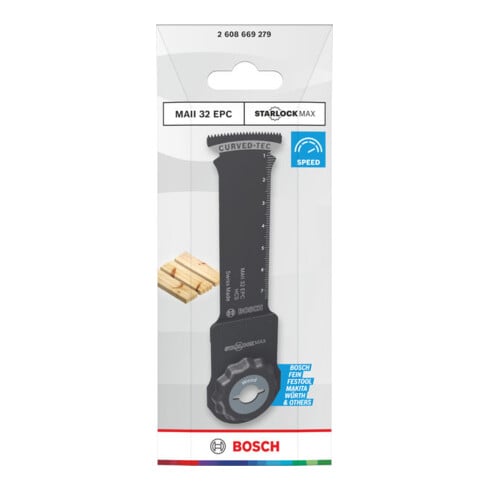 Bosch MAII 32 EPC Lama per sega a immersione legno, Starlock, 32 x 80 mm