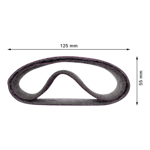 Bosch Manicotto abrasivo EXPERT N470 per satinatura, 100x290mm 90mm medio, 10pz.
