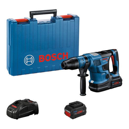 Bosch Martello perforatore a batteria BITURBO con SDS max GBH 18 V-36 C, 2 x batterie ProCORE18V 8,0 Ah