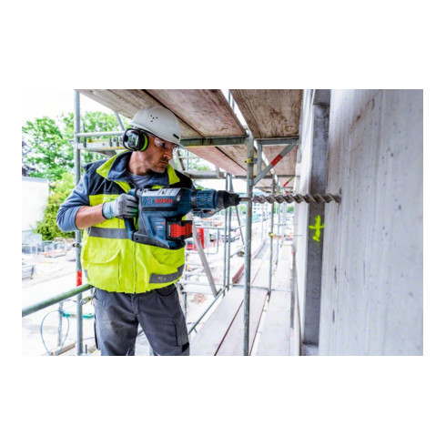 Bosch Martello perforatore a batteria BITURBO con SDS max GBH 18 V-45 C, Solo Version, valigetta per professionisti