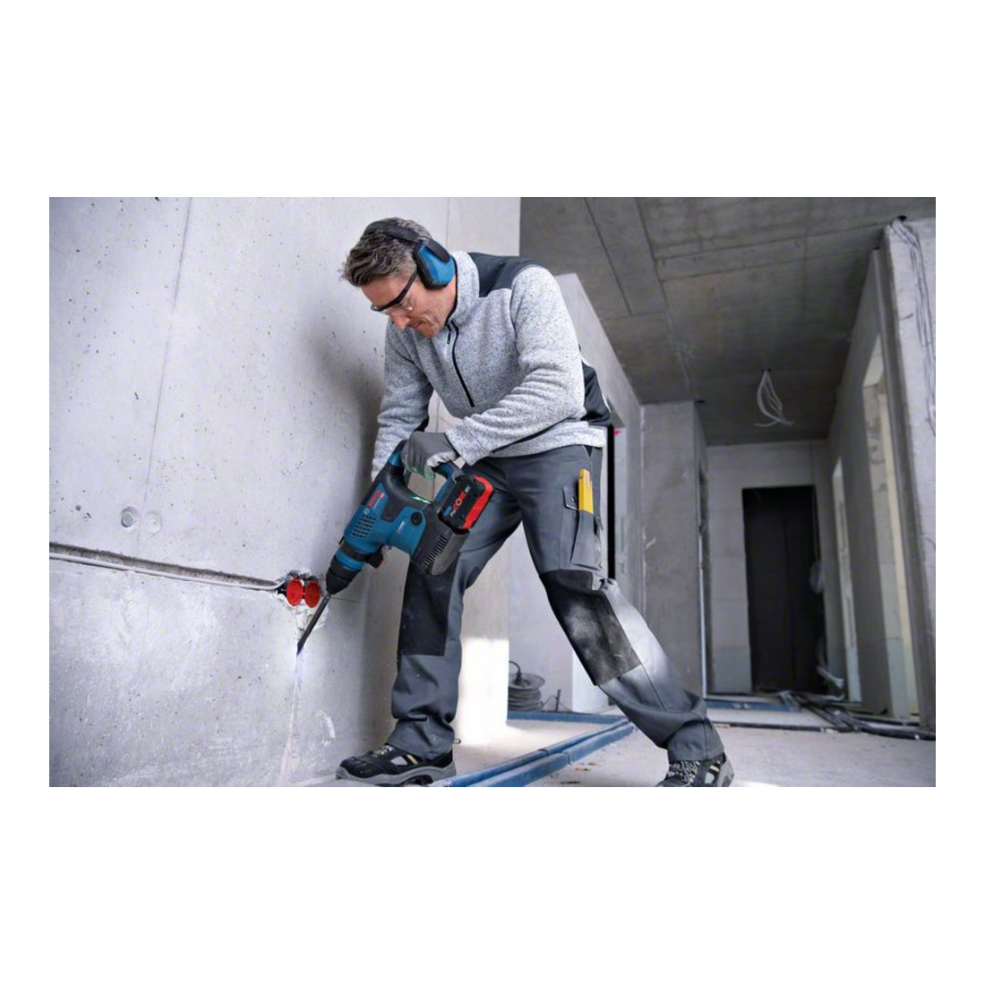 Bosch Martello perforatore a batteria con SDS plus GBH 18 V-34 CF, Solo Version