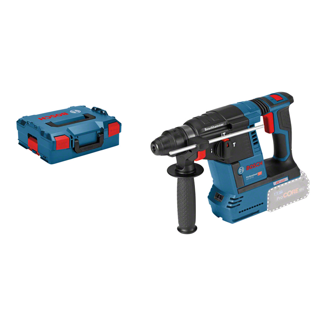 Bosch Martello perforatore a batteria con SDS plus GBH 18V-26 Solo Version L-BOXX