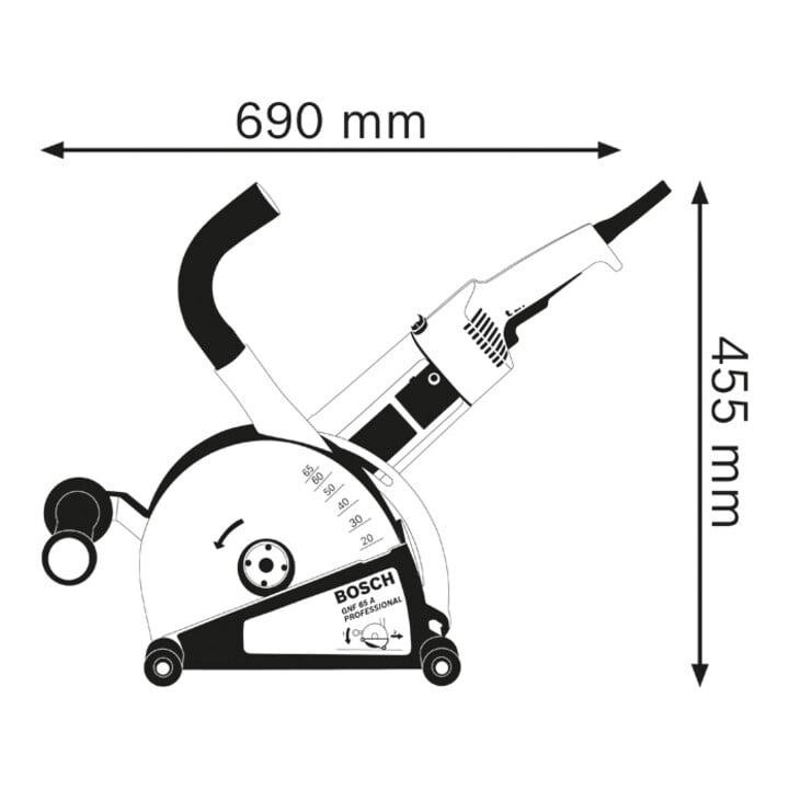 Bosch Mauernutfräse GNF 65 A