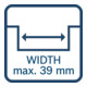 Bosch Mauernutfrees GNF20-40 in L-BOXX 2000W bedraad