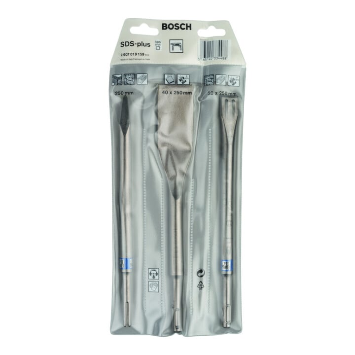 Bosch Meißel-Set mit SDS plus 3-teilig 250 250 260 x 20 40 mm