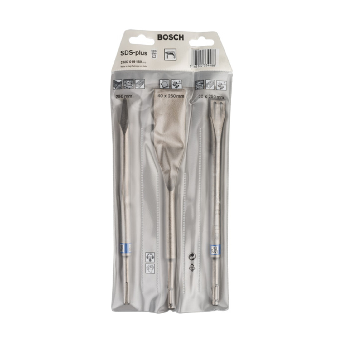 Bosch Meißel-Set mit SDS plus 3-teilig 250 250 260 x 20 40 mm