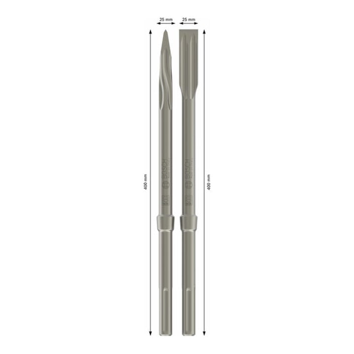 Bosch Meißel-Set SDS max 4-teilig 400 x 25 mm 400 mm