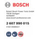 Bosch menggarde voor boormachines 120 mm 590 mm 15-25 kg SW12 naar boven