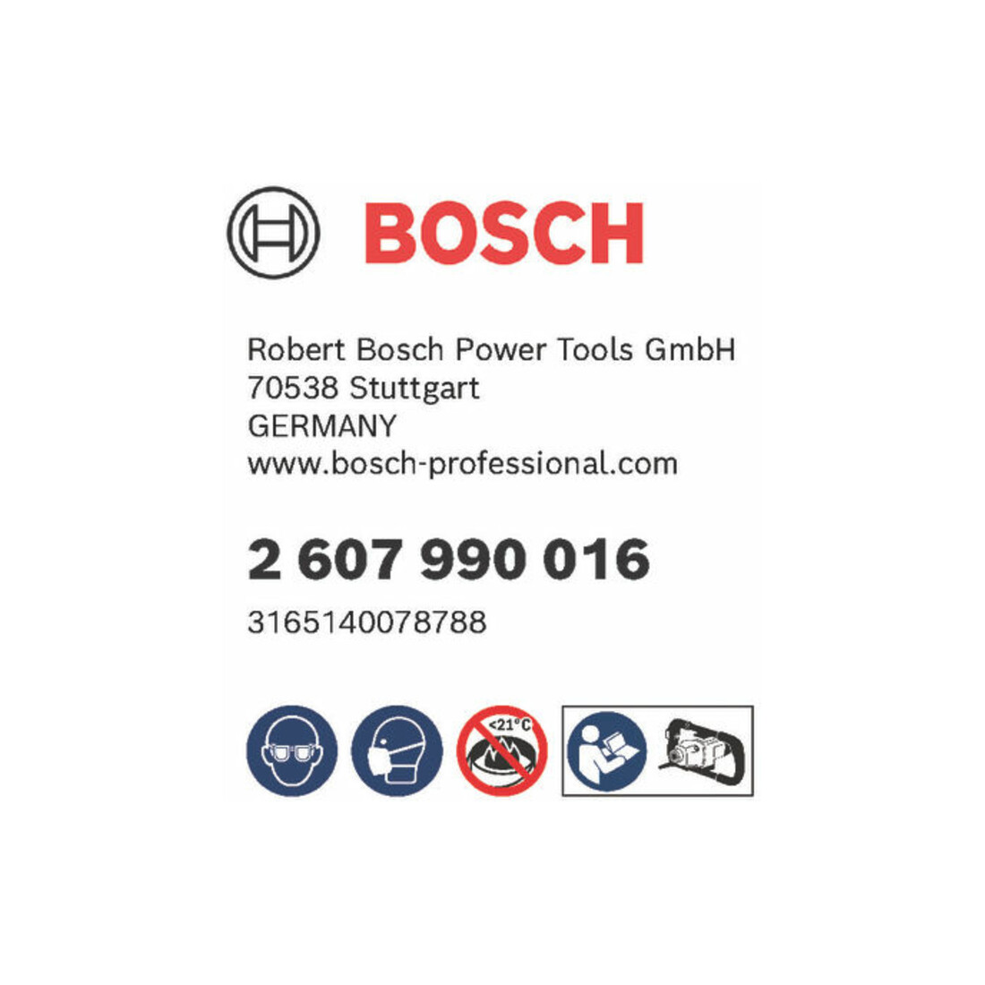 Bosch menggarde voor handmixers 120 mm 590 mm 15-25 kg M14 naar boven
