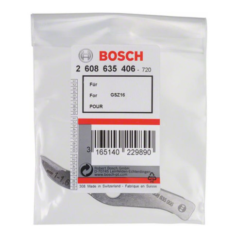 Bosch mes recht tot 1,6 mm voor Bosch snijschaar GSZ 160 Professional