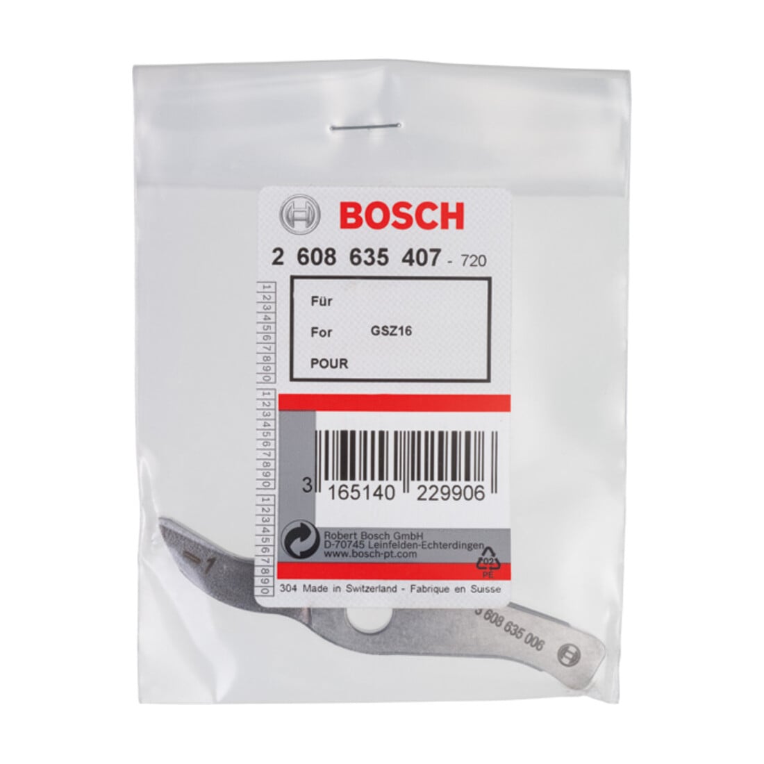 Bosch Messer gerade bis 1,0 mm für Bosch-Schlitzschere GSZ 160 Professional