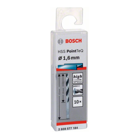 Bosch metaal-draaiboor HSS PointTeQ, DIN 338