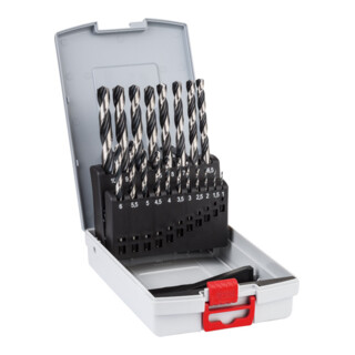 Bosch metaal-draaiboren HSS set PointTeQ DIN 338 19-delig ProBox