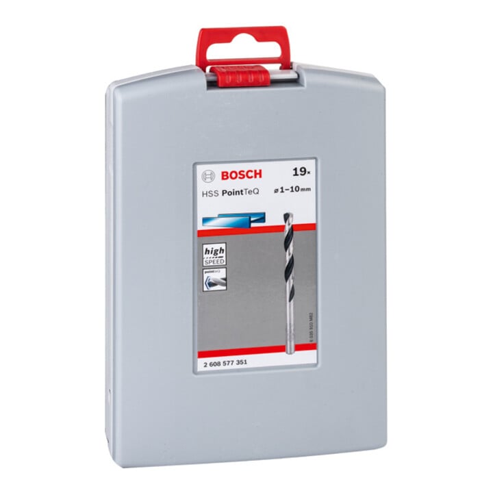 Bosch metaal-draaiboren HSS set PointTeQ DIN 338 19-delig ProBox