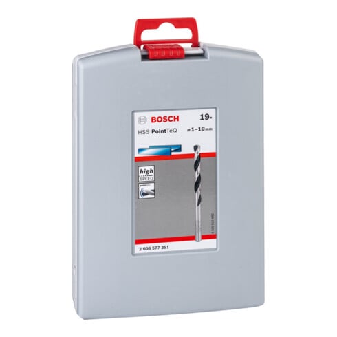 Bosch metaal-draaiboren HSS set PointTeQ DIN 338 19-delig ProBox
