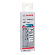 Bosch metaal spiraalboor HSS PointTeQ, DIN 338, 1,0 mm, set van 2-2
