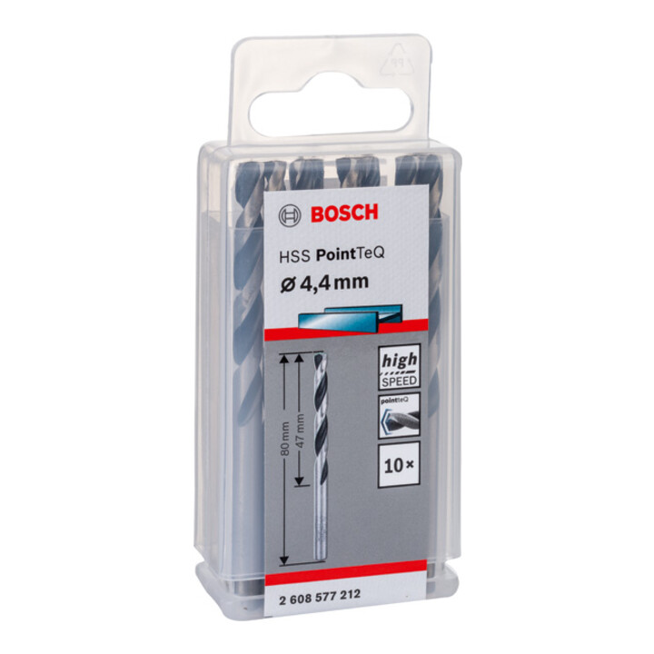 Bosch metaal spiraalboor HSS PointTeQ DIN 338 4,4 mm