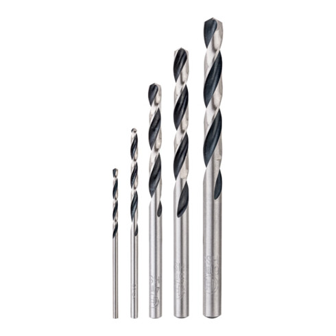 Bosch metaal spiraalboor HSS set PointTeQ DIN 338 5-delig