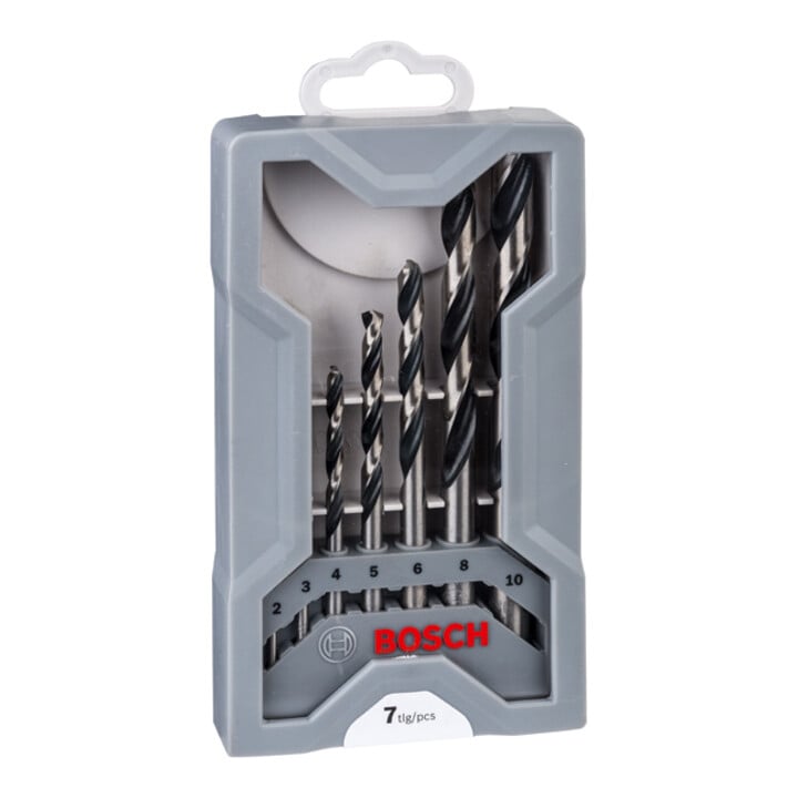 Bosch metaal spiraalboormachine HSS set PointTeQ DIN 338 7-delige Mini X-Line set