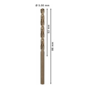 Bosch metaalboor HSS-Co, DIN 338, 5 x 52 x 86 mm-5
