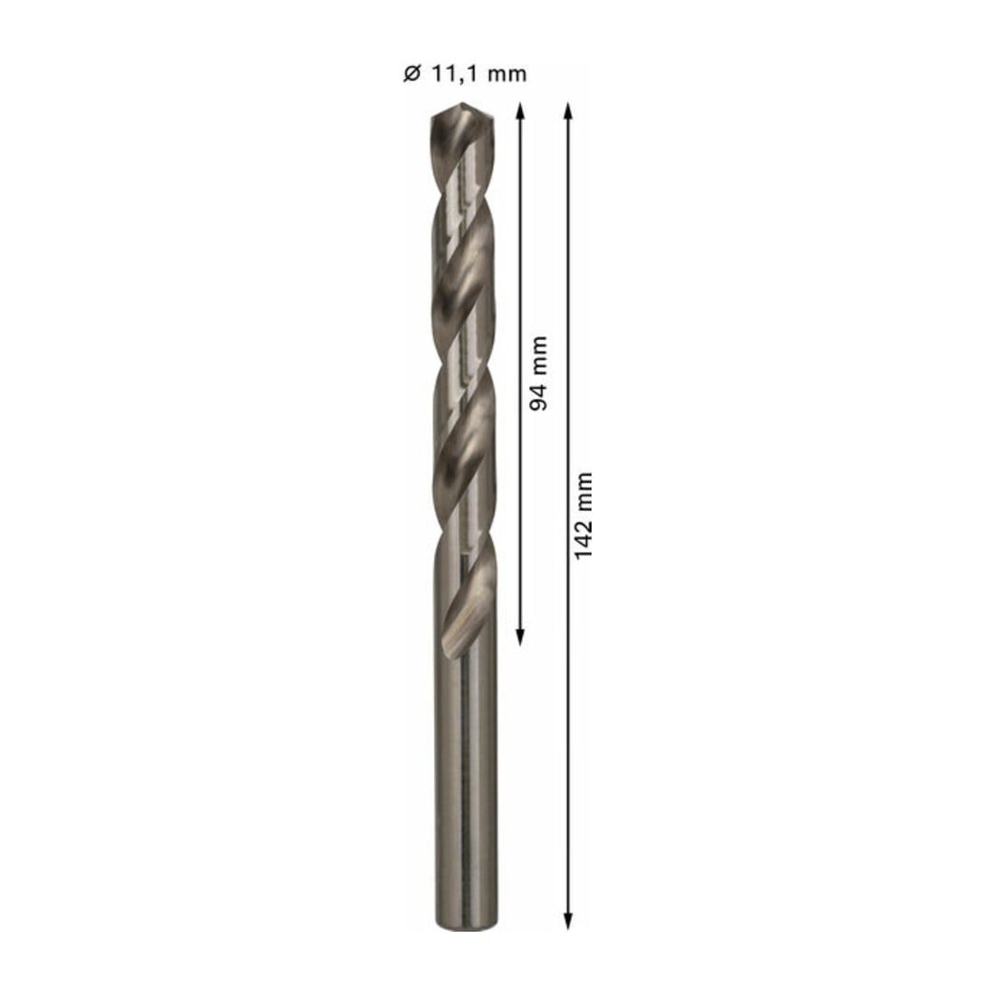 Bosch metaalboor HSS-G DIN 338 11,1 x 94 x 142 mm