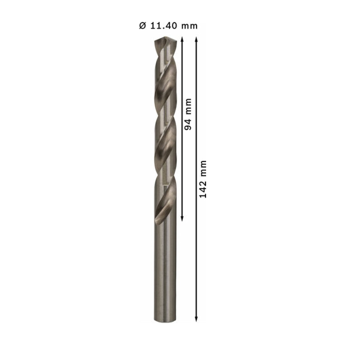 Bosch metaalboor HSS-G DIN 338 11,4 x 94 x 142 mm