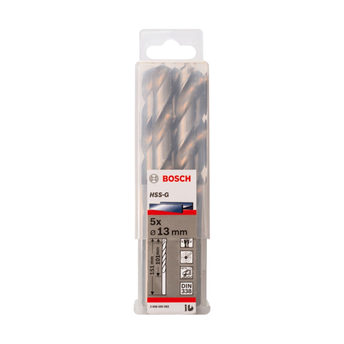 Bosch metaalboor HSS-G DIN 338 13 x 101 x 151 mm
