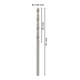 Bosch metaalboor HSS-G DIN 338 2,5 x 30 x 57 mm-5