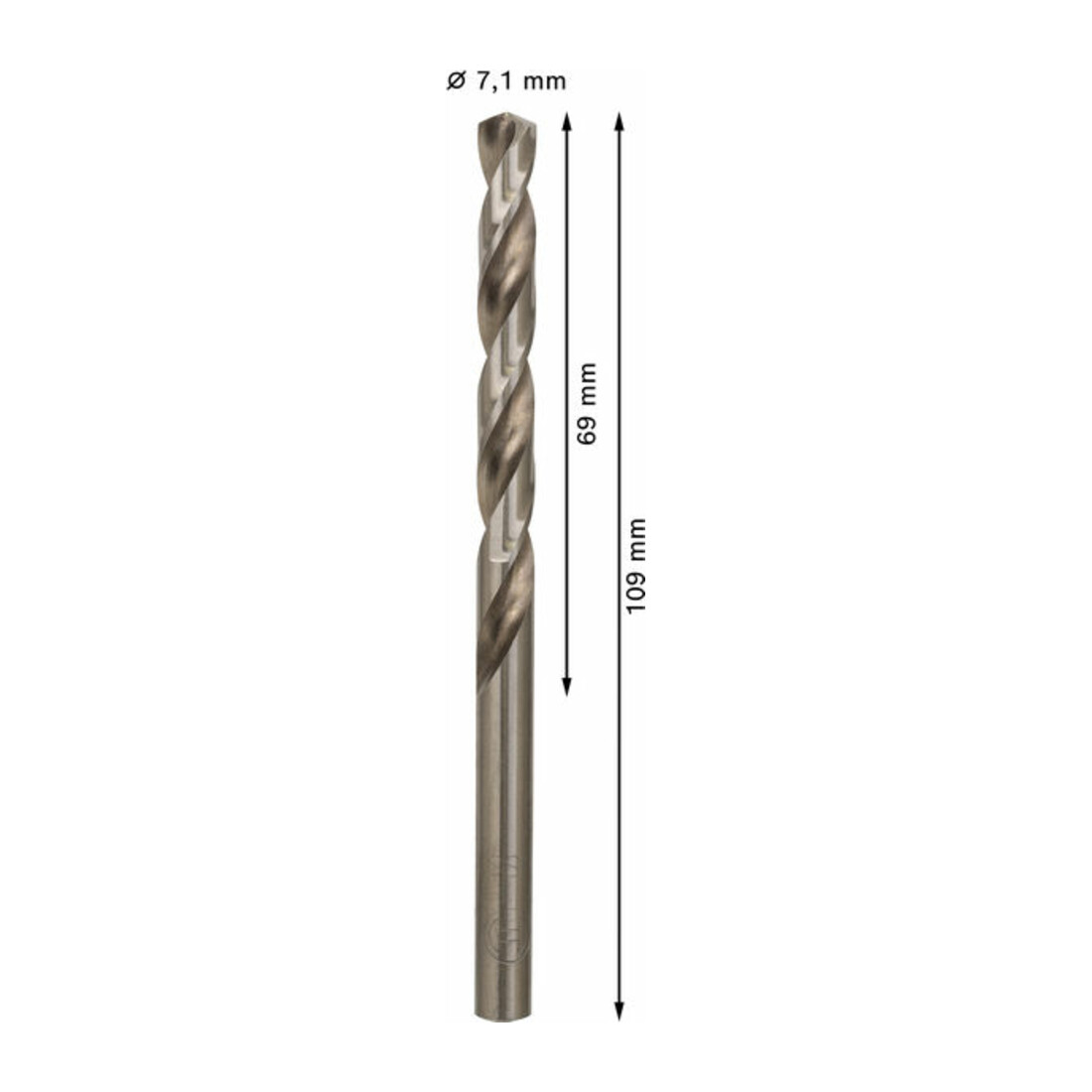 Bosch metaalboor HSS-G DIN 338 7,1 x 69 x 109 mm