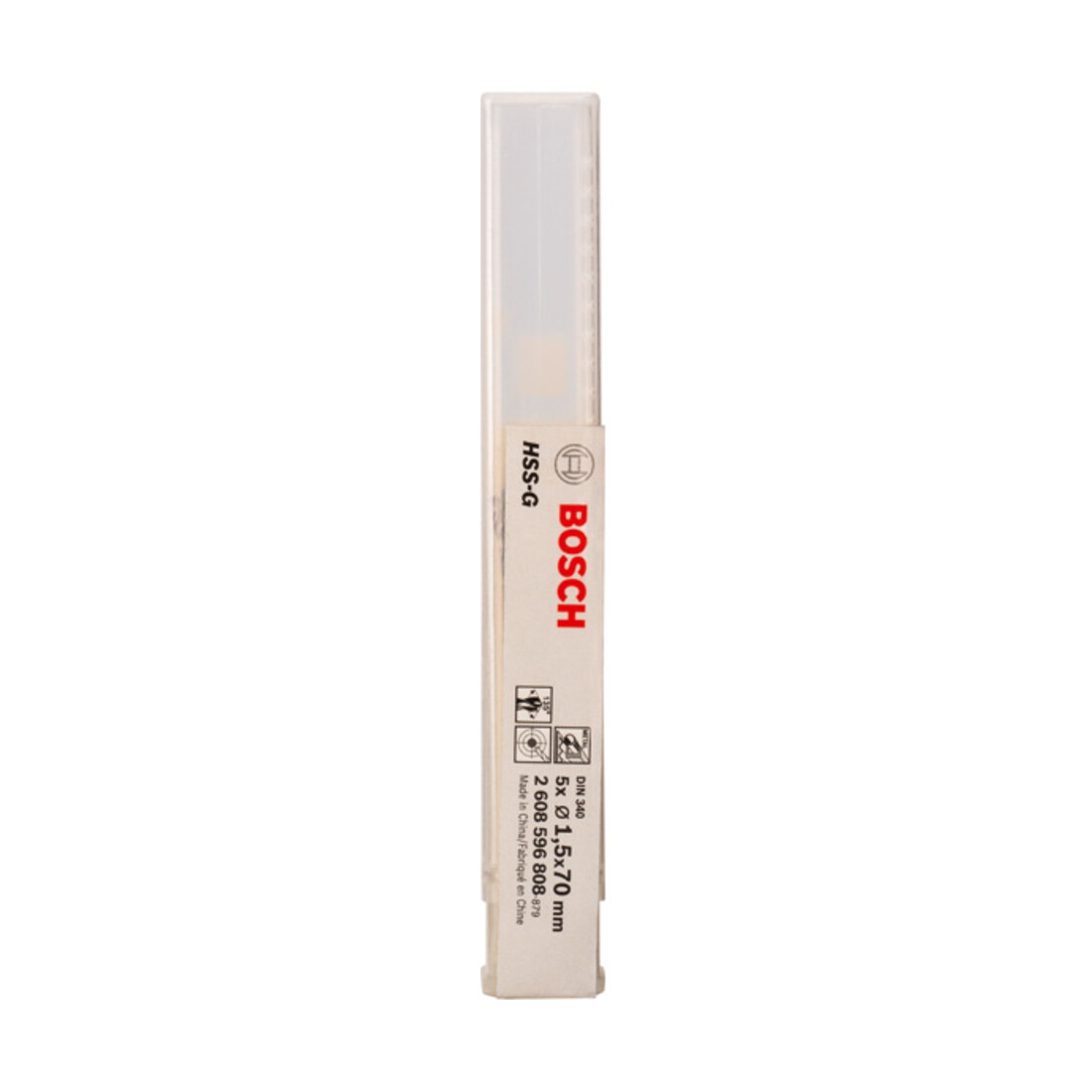 Bosch metaalboor HSS-G DIN 340 1,5 x 45 x 70 mm