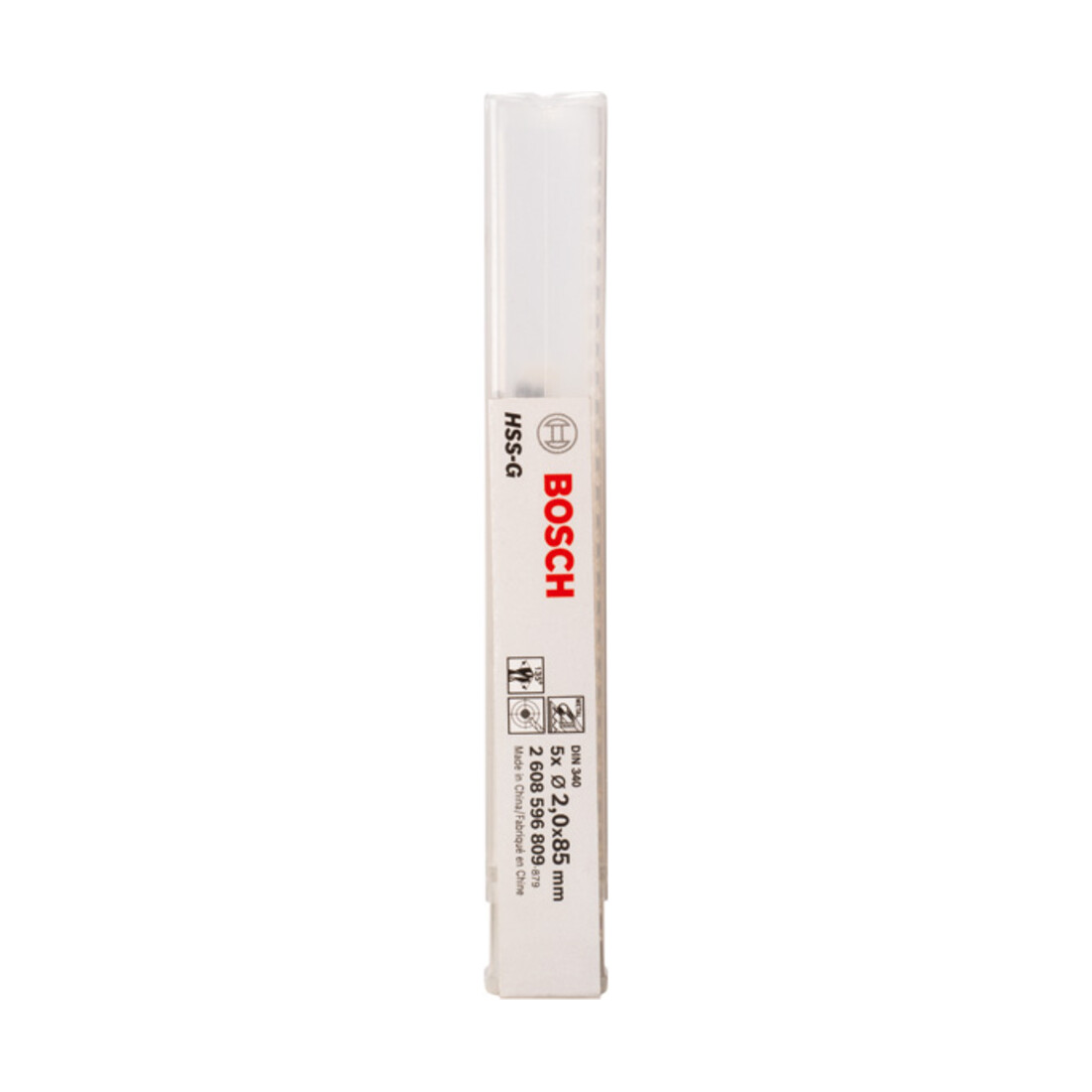 Bosch metaalboor HSS-G DIN 340 2 x 56 x 85 mm